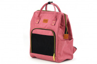 Univerzální batoh a taška na psa CAMON s nosností 5 kg. Zpevněné dno, bezpečnostní poutko s karabinou, ideální pro malé psy i kočky. Barva růžová.